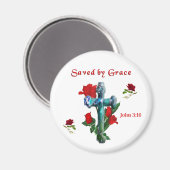 Gerettet nach Grace Magnet (Vorderseite/Rückseite)