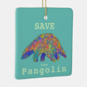 Gerettet Pangolin gefährdete Arten Keramikornament (Rechts)