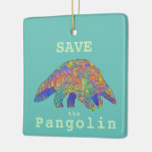 Gerettet Pangolin gefährdete Arten Keramikornament (Links)