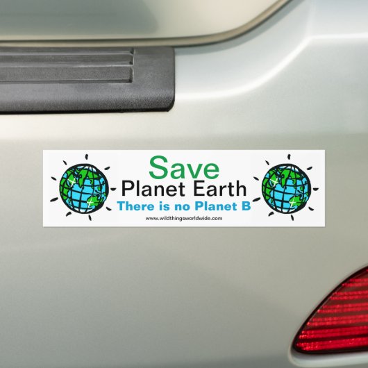 Gerettet Planet EARTH - Klimawandel - Autoaufkleber (Auf Auto)
