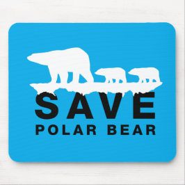 Gerettet Polarbär Mousepad