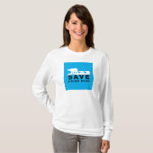 Gerettet Polarbär T-Shirt (Vorne ganz)