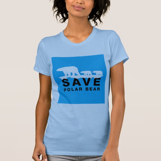 Gerettet Polarbär T-Shirt (Vorderseite)