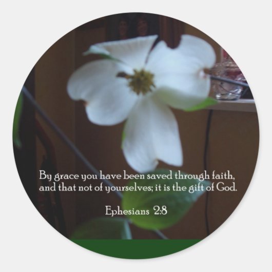 Gerettet Runder Aufkleber (Vorderseite)