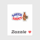 Gerettet & Saucy Aufkleber (Blatt)