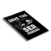 Gerettet Sea Pandas Orca Whale, Meeresbiologie Ges Notizblock (Rechte Seite)