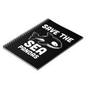 Gerettet Sea Pandas Orca Whale, Meeresbiologie Ges Notizblock (Linke Seite)