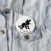 Gerettet TIERGrafik von TASMANIAN DEVILS-gefährdet Button (Beispiel)