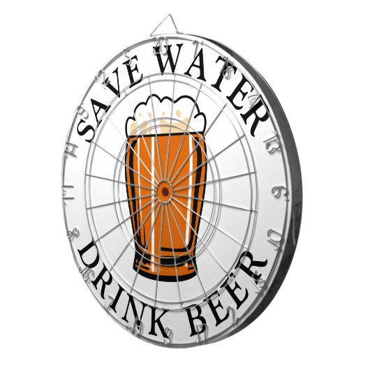 Gerettet Trinkbier Dartscheibe (Vorderseite rechts)