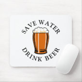 Gerettet Trinkbier Mousepad (Mit Mouse)