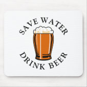 Gerettet Trinkbier Mousepad (Vorne)