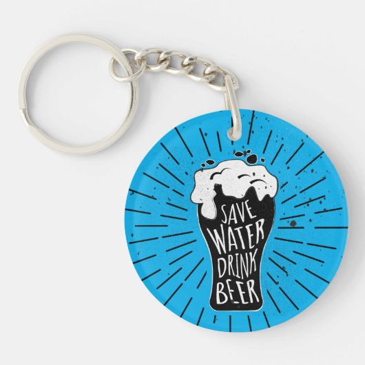 Gerettet Trinkbier Schlüsselanhänger (Vorderseite)