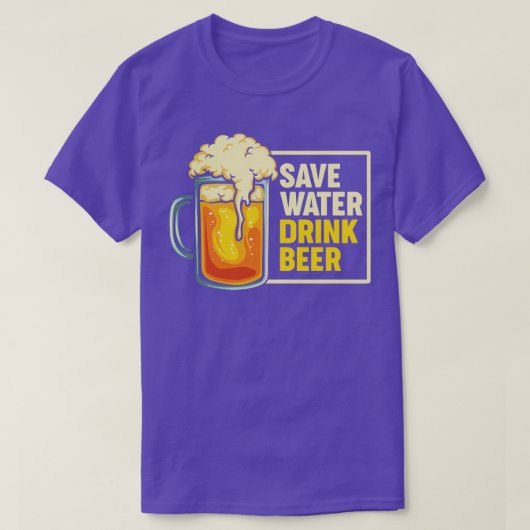 Gerettet Trinkbier T-Shirt (Design vorne)