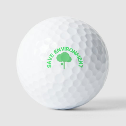 GERETTET UMWELT GOLFBALL (Vorderseite)