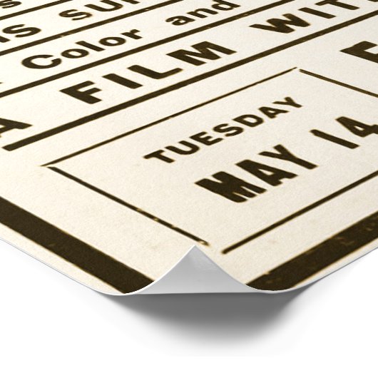 Gerettet vom 14. Mai 1912 Poster (Ecke)