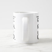 Gerettet von Gnade durch den Glaubenschwarzen Ephe Jumbo-Tasse (Rückseite)