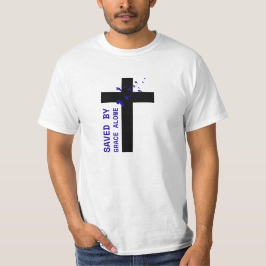 Gerettet von Grace Alone T-Shirt (Vorderseite)