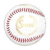 Gerettet von Grace Baseballs - Geschenk für einen (Vorderseite Links)