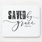 Gerettet von Grace Bible Ephesians 2:8 Maus Pad Mousepad (Vorne)