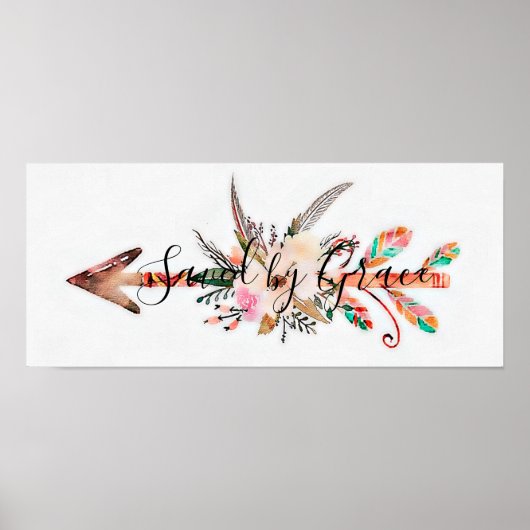Gerettet von Grace Blumenpfeifenplakat Poster (Vorne)
