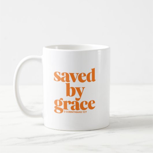 Gerettet von Grace Christliche Tasse (Links)