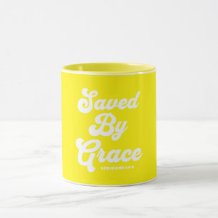 Gerettet von Grace Ephesians 2:8-9 Tasse
