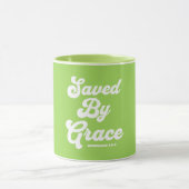 Gerettet von Grace Ephesians 2:8-9 Tasse (Zentrum)