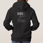 Gerettet von Grace Ephesians 2:8 Christlich Hoodie (Rückseite)