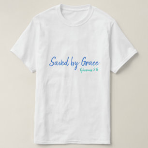 Gerettet von Grace Ephesians 2:8 Multi T-Shirt