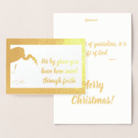 Gerettet von Grace Ephesians Egret Christmas Foil