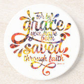 Gerettet von Grace Getränkeuntersetzer (Vorne)