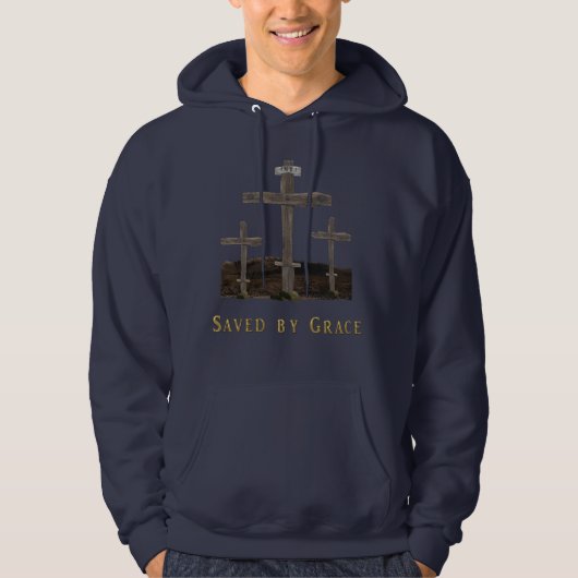 Gerettet von Grace Hoodie (Vorderseite)