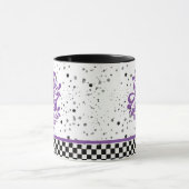 Gerettet von Grace lila Glitzer Kaffeemaschine Tas Tasse (Zentrum)