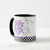 Gerettet von Grace lila Glitzer Kaffeemaschine Tas Tasse (Vorderseite Links)