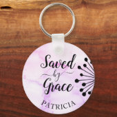Gerettet von Grace Schlüsselanhänger (Vorderseite)