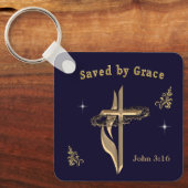 Gerettet von Grace Schlüsselanhänger (Vorderseite)