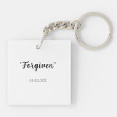 Gerettet von Grace Schlüsselanhänger - Geschenk fü (Rückseite)