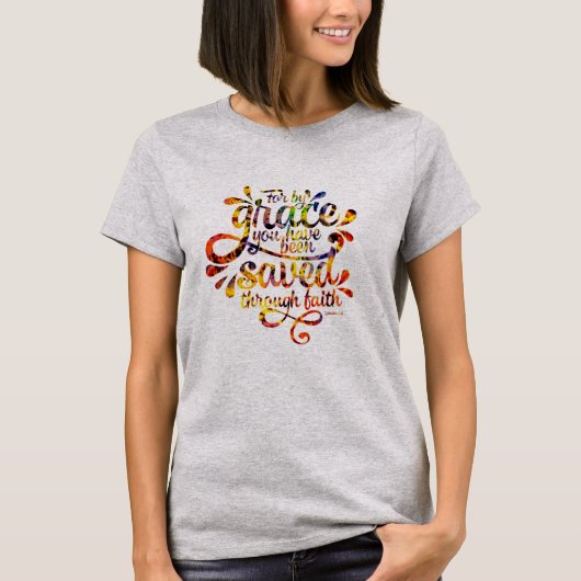 Gerettet von Grace T-Shirt (Vorderseite)