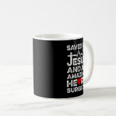 Gerettet von Jesus und einem Phantastischen Herzch Kaffeetasse (VorderseiteRechts)
