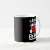 Gerettet von Jesus und einem Phantastischen Herzch Kaffeetasse (VorderseiteRechts)