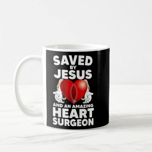 Gerettet von Jesus und einem Phantastischen Herzch Kaffeetasse (Links)