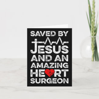 Gerettet von Jesus und einem Phantastischen Herzch Karte
