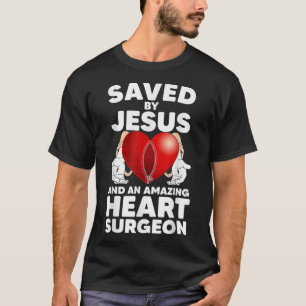 Gerettet von Jesus und einem Phantastischen Herzch T-Shirt