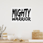 Gerettet von Mighty Warrior Poster (Küche)