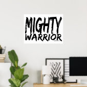 Gerettet von Mighty Warrior Poster (Heimbüro)