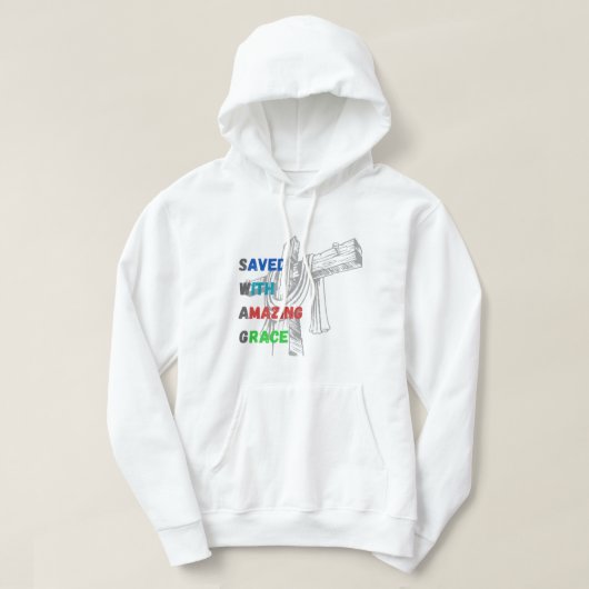 Gerettet von Phantastischer Gnade, der Glaube der  Hoodie (Design vorne)