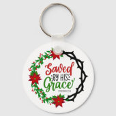 Gerettet von Seiner Gnade Schlüsselanhänger (Vorderseite)