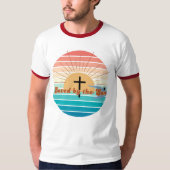 Gerettet von Son Retro Christliche T T-Shirt (Vorderseite)