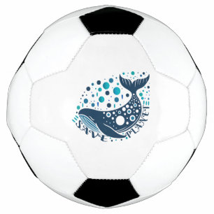 Gerettet Walkunstwerk zur Sensibilisierung der Öko Fußball