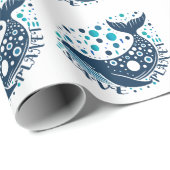 Gerettet Walkunstwerk zur Sensibilisierung der Öko Geschenkpapier (Rolleneckpunkt)